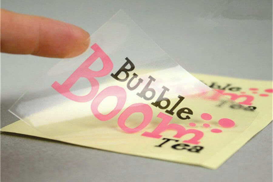 In decal trong suốt khổ lớn